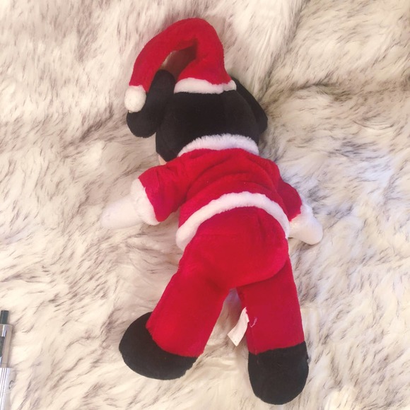 Vintage Disneyland Disney Santa Mickey Mouse Plush - Picture 6 of 8
